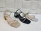 Rhinestone Embedded Slid On Block Sandal